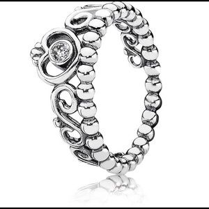 Silver Pandora Princess Tiara Ring
